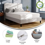 Green Tea Cooling Gel 3-Layer Memory Foam Mattress 25.4cm