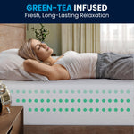 Green Tea Cooling Gel 4-Layer Memory Foam Mattress 25.4cm