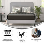 Hybrid Pocket Spring Mattress 25.4cm CertiPUR-US Foam