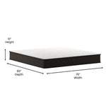 Hybrid Pocket Spring Mattress 25.4cm CertiPUR-US Foam
