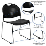 FLASH HERCULES Series Ultra-Compact Stack Chair 400 kg Capacity