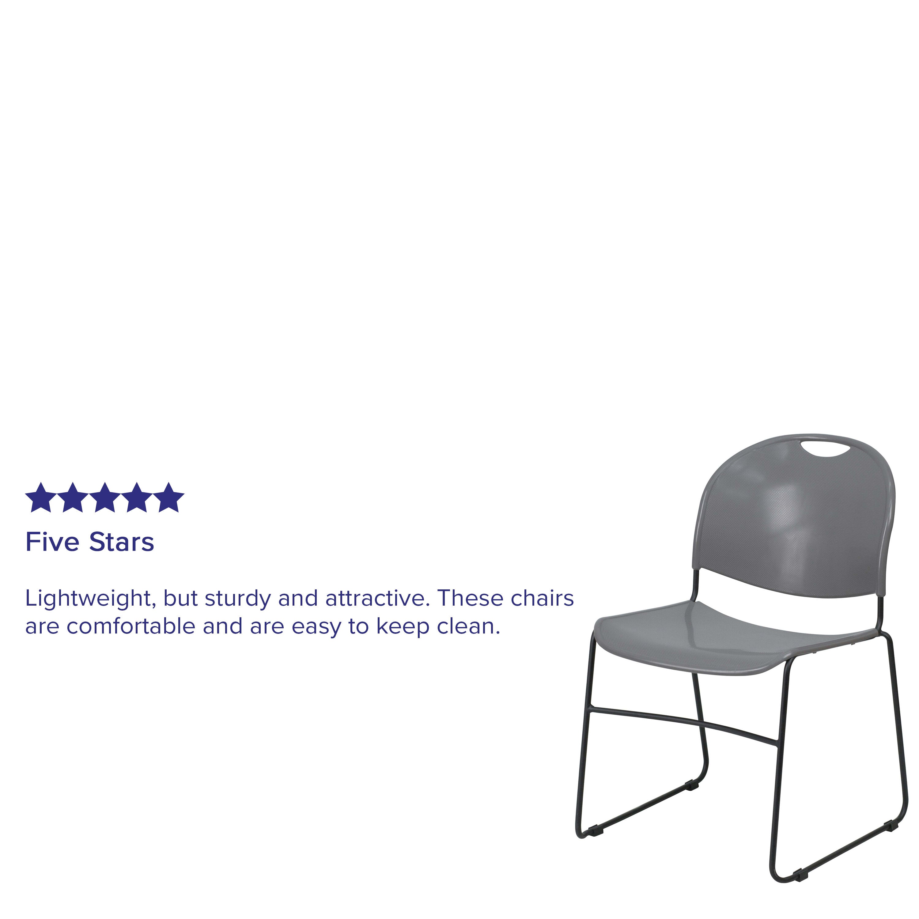 FLASH HERCULES Series Ultra-Compact Stack Chair 400 kg Capacity