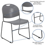 FLASH HERCULES Series Ultra-Compact Stack Chair 400 kg Capacity