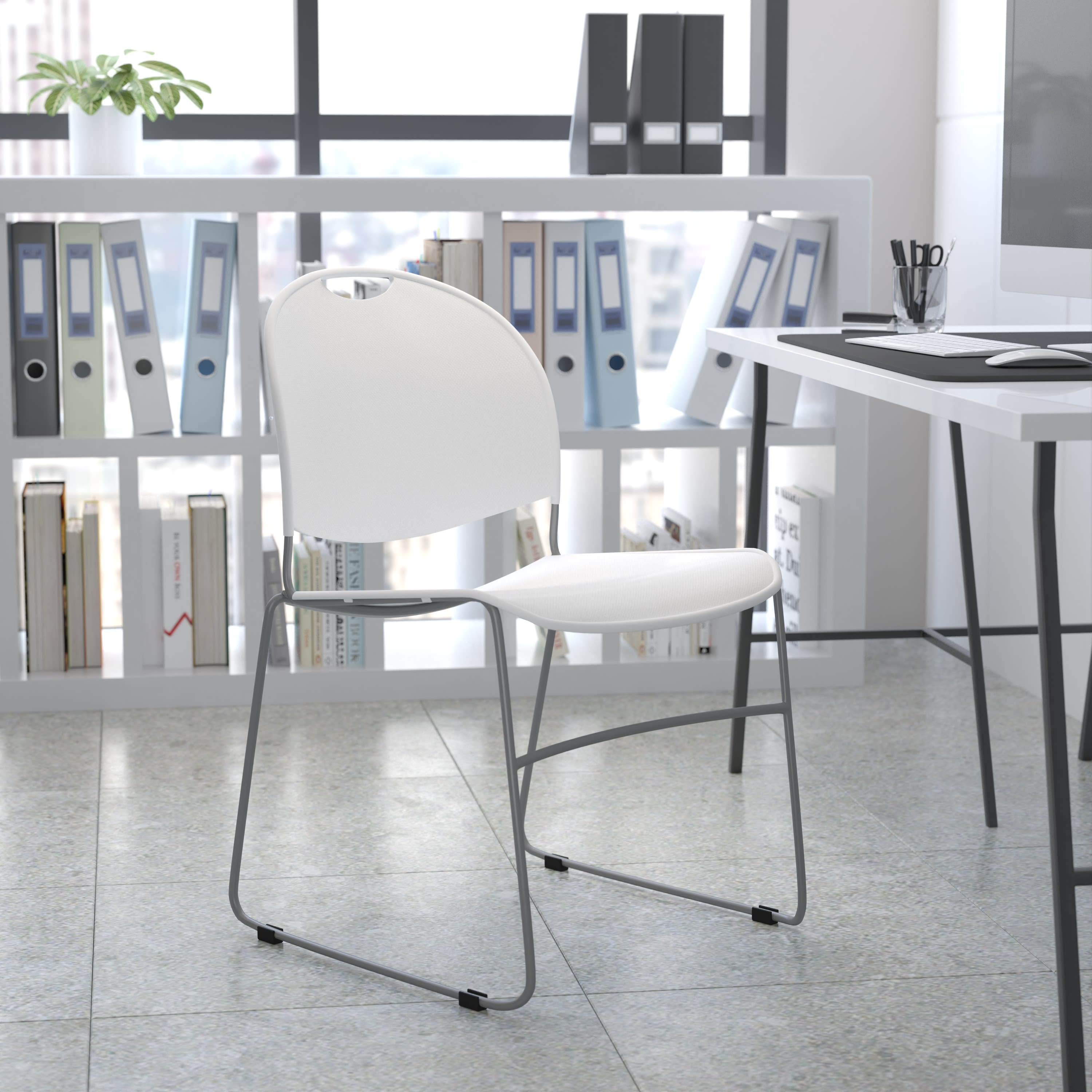 FLASH HERCULES Series Ultra-Compact Stack Chair 400 kg Capacity