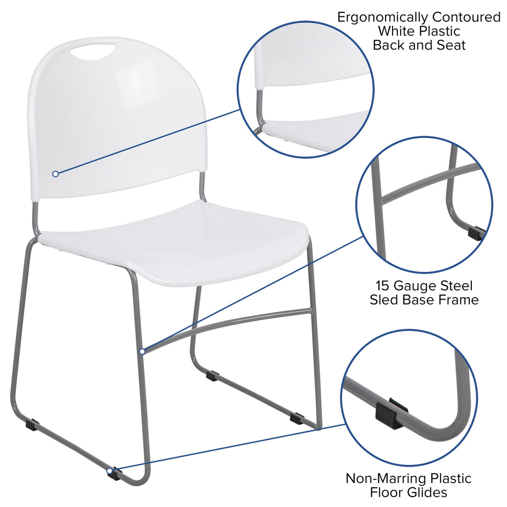 FLASH HERCULES Series Ultra-Compact Stack Chair 400 kg Capacity