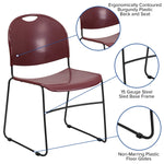 FLASH HERCULES Series Ultra-Compact Stack Chair 400 kg Capacity