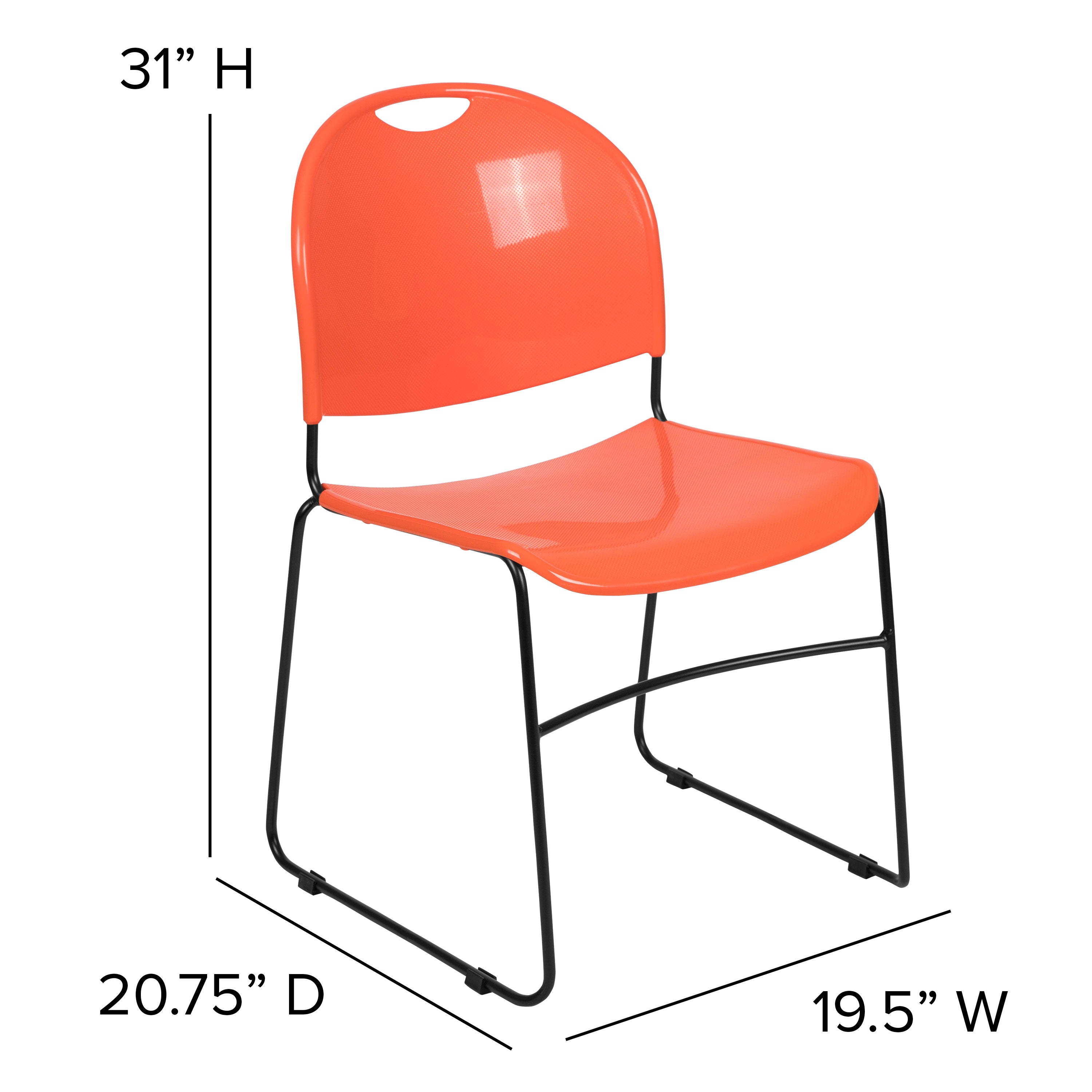 FLASH HERCULES Series Ultra-Compact Stack Chair 400 kg Capacity