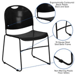 FLASH HERCULES Series Ultra-Compact Stack Chair 400 kg Capacity