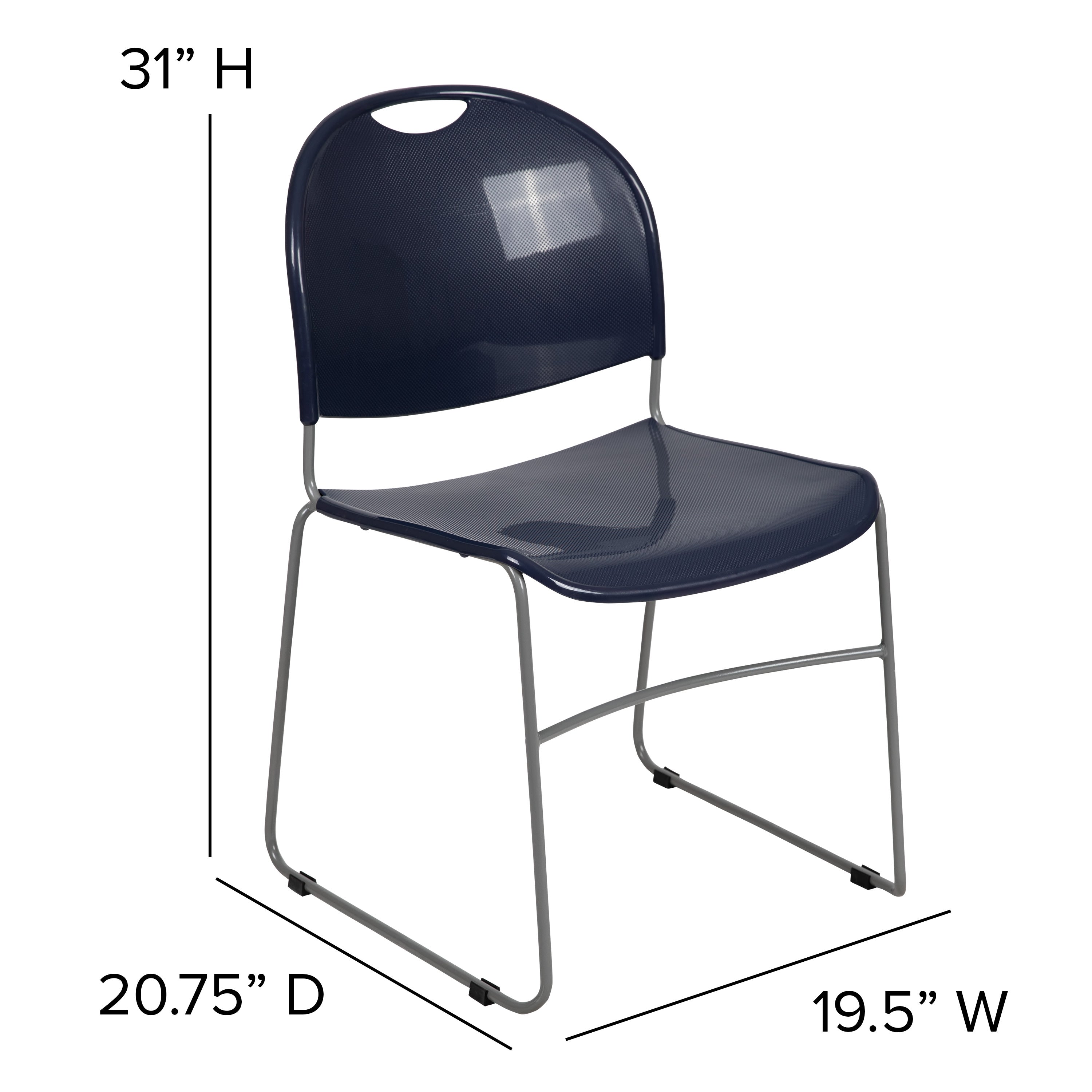 FLASH HERCULES Series Ultra-Compact Stack Chair 400 kg Capacity