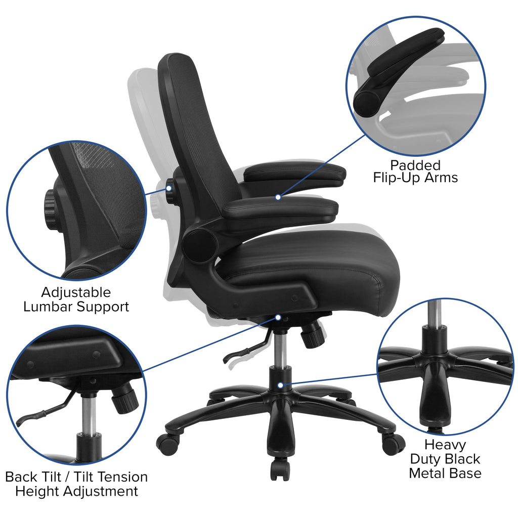 FLASH HERCULES Series Big & Tall Mesh Executive Swivel Ergonomic Office Chair